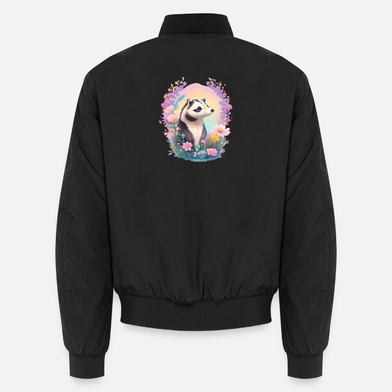 kleiner Dachs - Unisex Bomberjacke - Schwarz