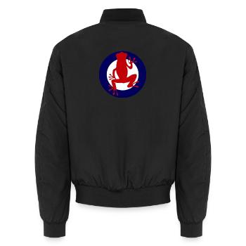 Red Salamander - Unisex Bomberjacke - Schwarz - Hinten - AI Model Male 185 light (185cm)