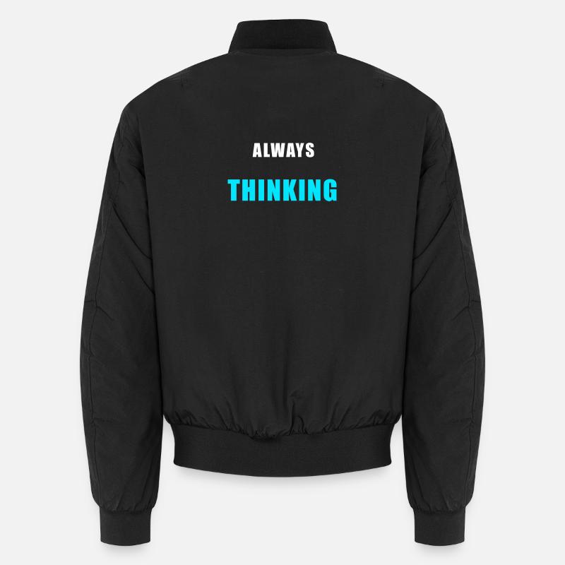 Always Thinking – Minimalistisches Overthinking Sh Unisex Bomberjacke