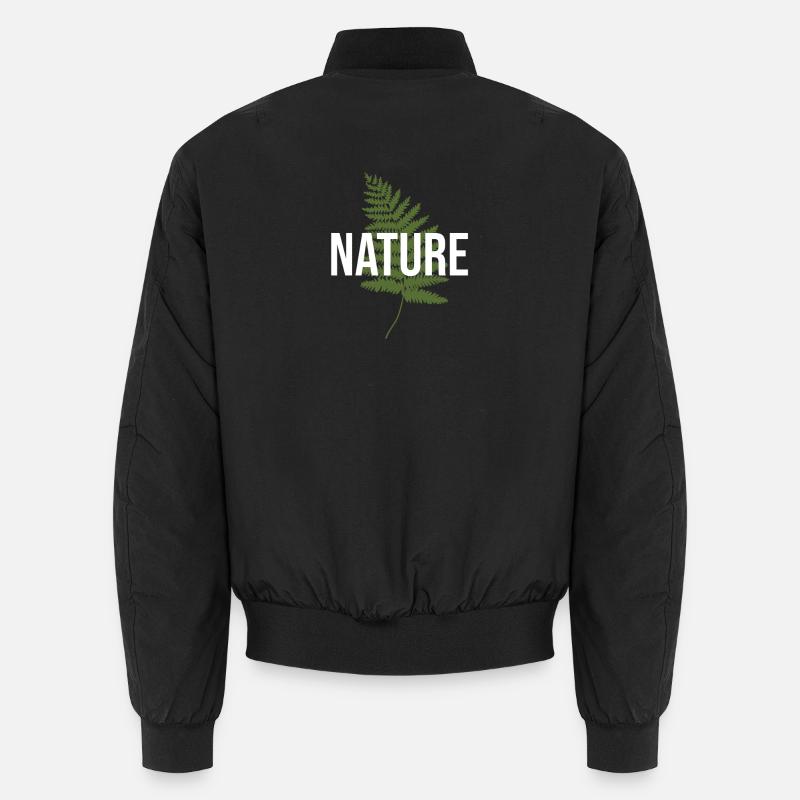 Nature - Unisex Bomber Jacket - black
