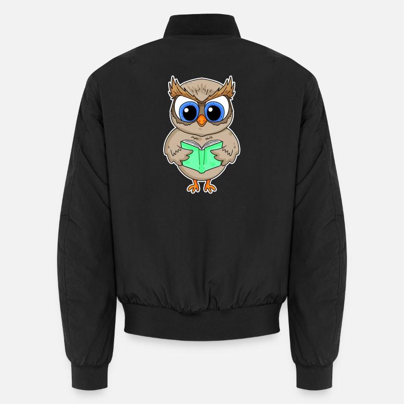 Lesen Buch Bücher Leser Geschenk - Unisex Bomberjacke - Schwarz