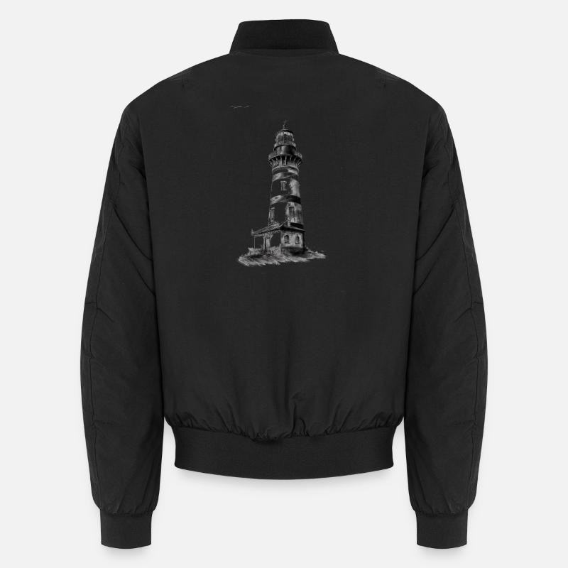 Lighthouse design for self-design Unisex Bomber Jacket