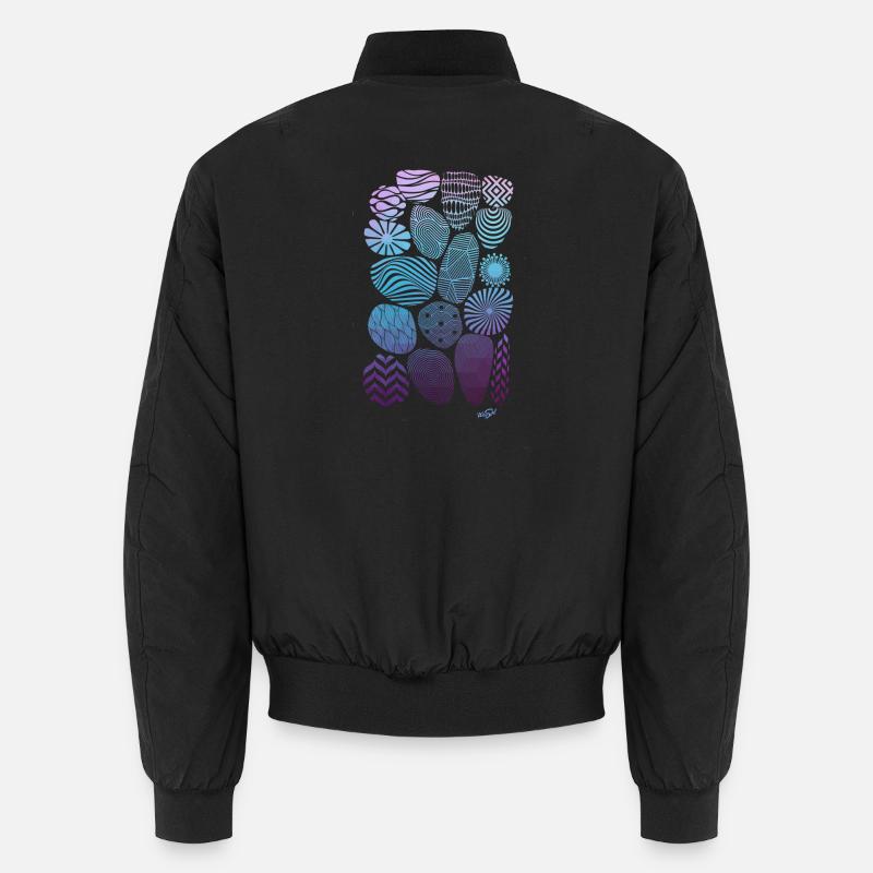 Steine - Unisex Bomberjacke - Schwarz