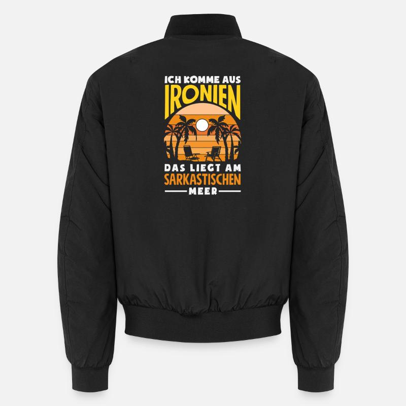 I Come from Ironies – Sarcastic Sea Unisex Bomber Jacket