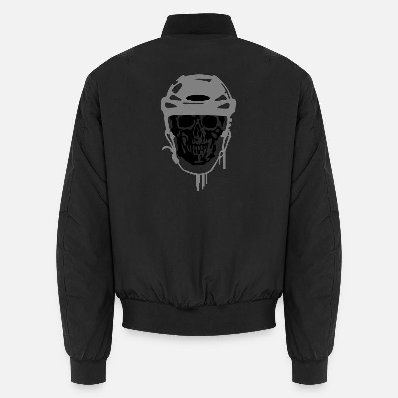 Eishockey - Unisex Bomberjacke - Schwarz