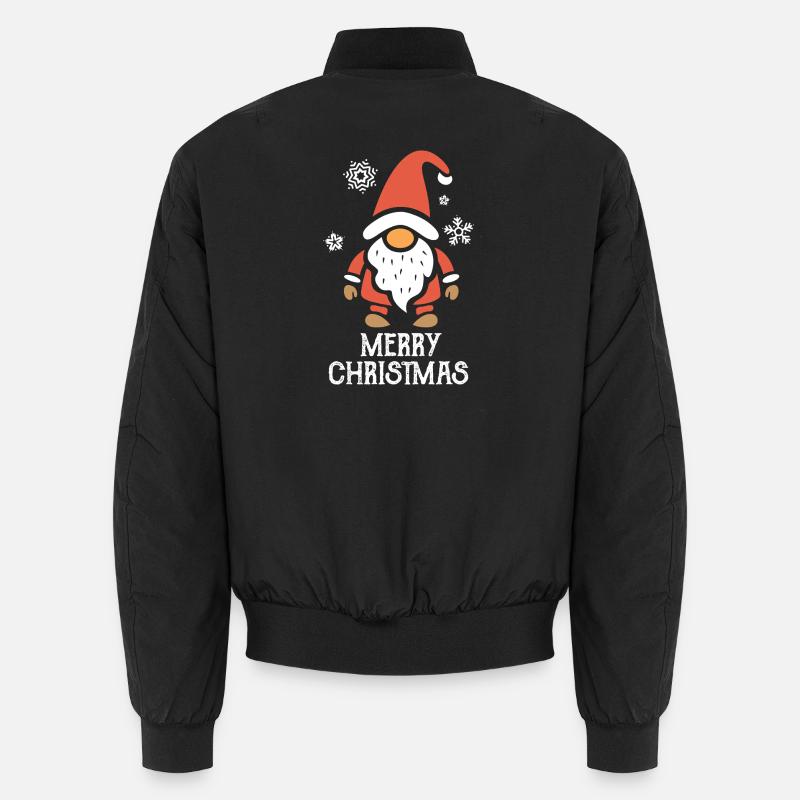 Nain de Noël Joyeux Noël Design Bomber unisexe