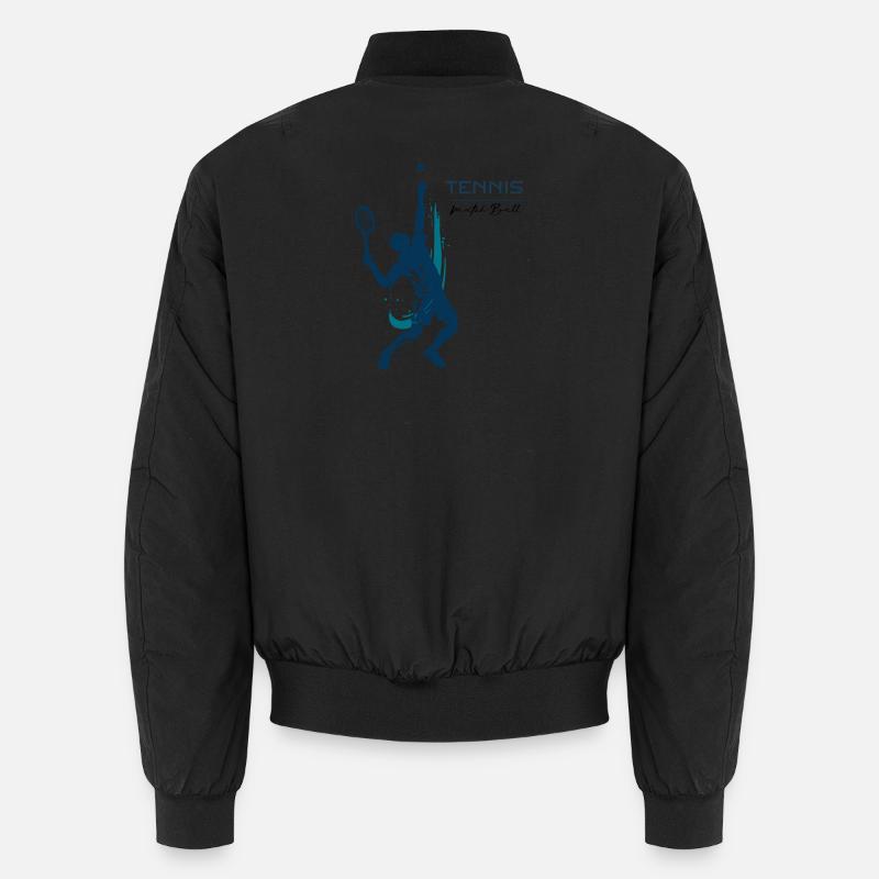 Tennis - Unisex Bomber Jacket - black