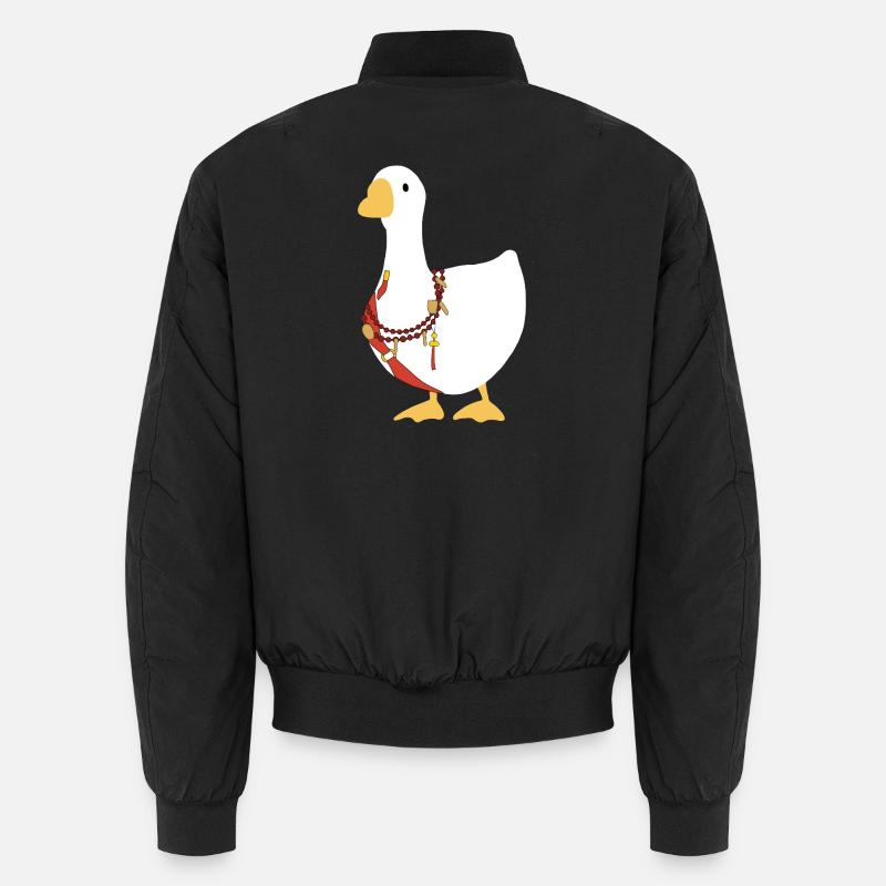 Wo sich Winde treffen – Chinesische Gans – Mitternachtsklingen Unisex Bomberjacke