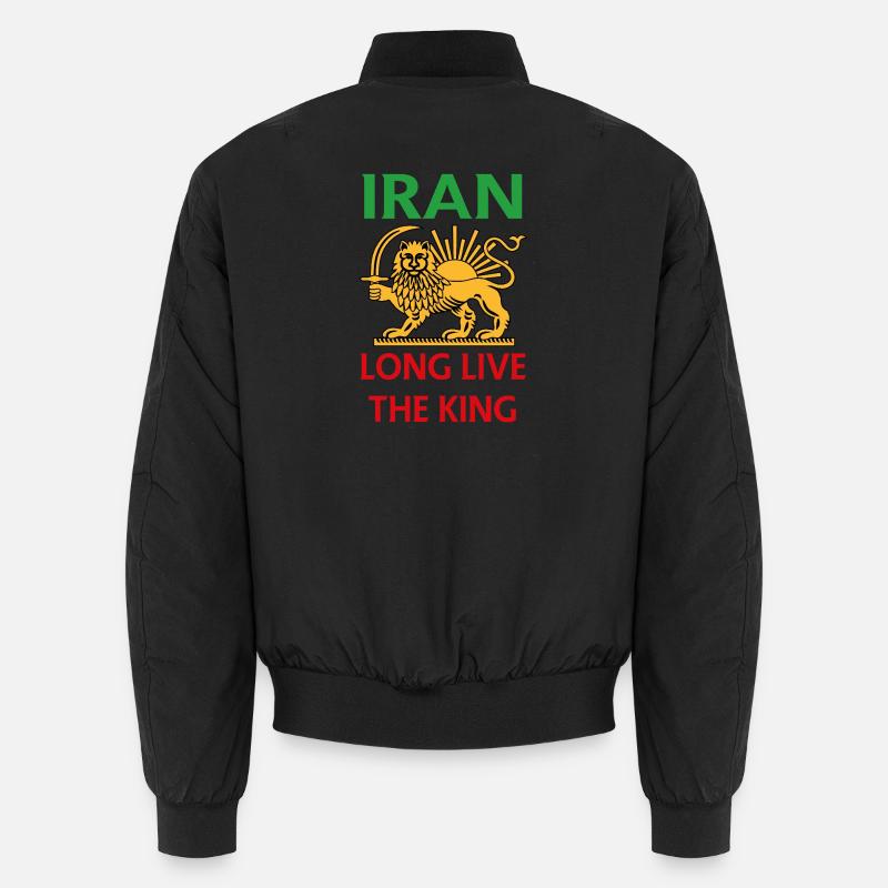 Emblème du Lion d’Iran : Vive le Roi Bomber unisexe