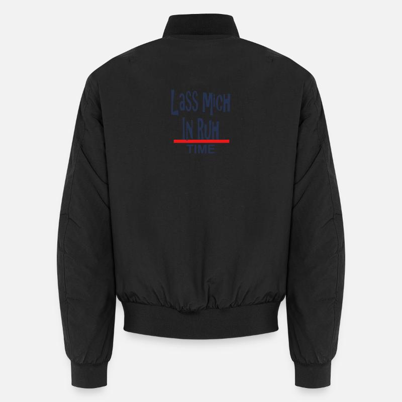 Lass Mich in Ruhe-Time-Design Unisex Bomberjacke