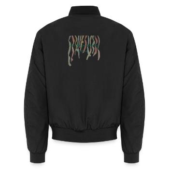 Geburtstag  - Unisex Bomberjacke - Schwarz - Hinten - AI Model Male 185 light (185cm)