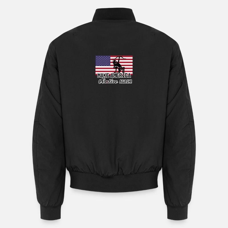 Amerika Native Indianer Geschenk USA  Unisex Bomberjacke