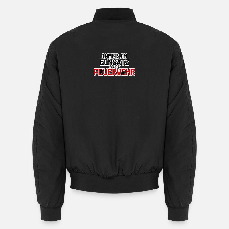 Feuerwehr Feuerwehrmann Spruch Geschenk Beruf Unisex Bomberjacke