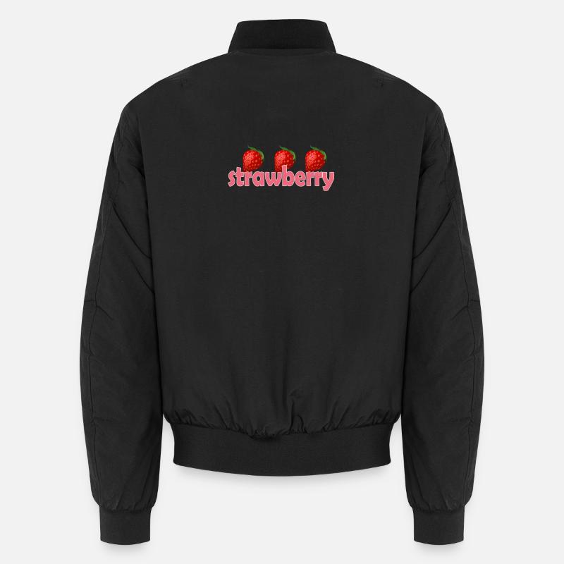 STRAWBERRY - Unisex Bomberjacke - Schwarz