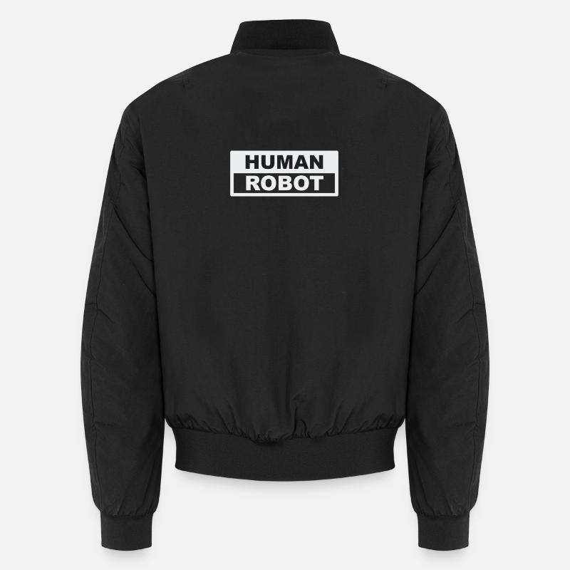 Robot humain - intelligence réelle - Bomber unisexe - noir