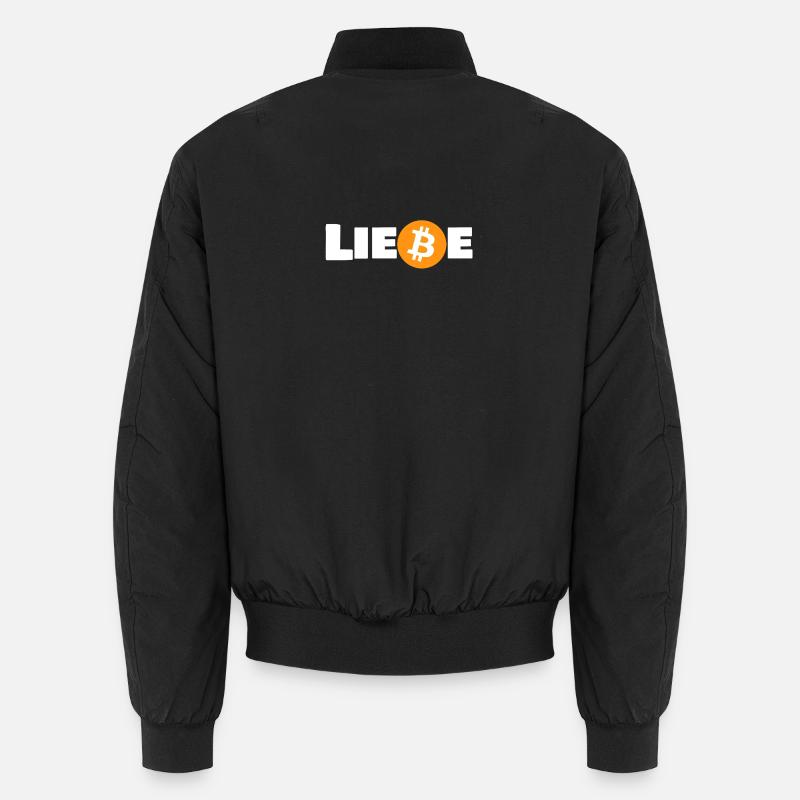 Liebe_Bitcoin - Bomber unisexe - noir