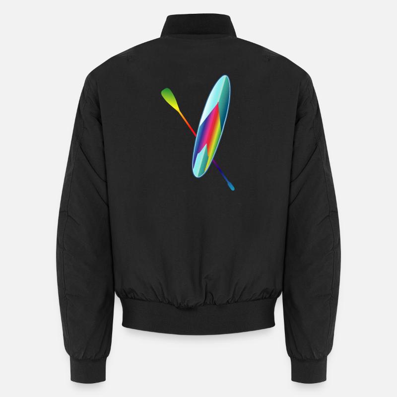 Stand up paddling farbenfrohes Paddle Board Unisex Bomberjacke