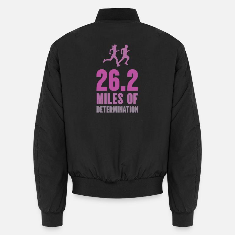 Marathon - 26,2 miles de détermination Bomber unisexe