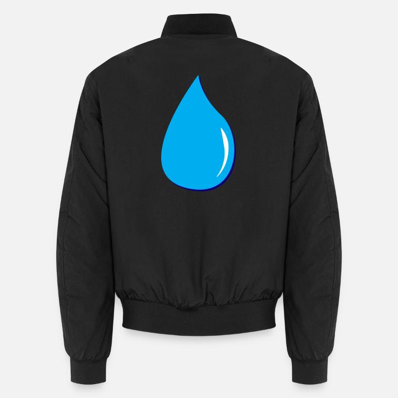 waterdrop Wassertropfen Unisex Bomberjacke