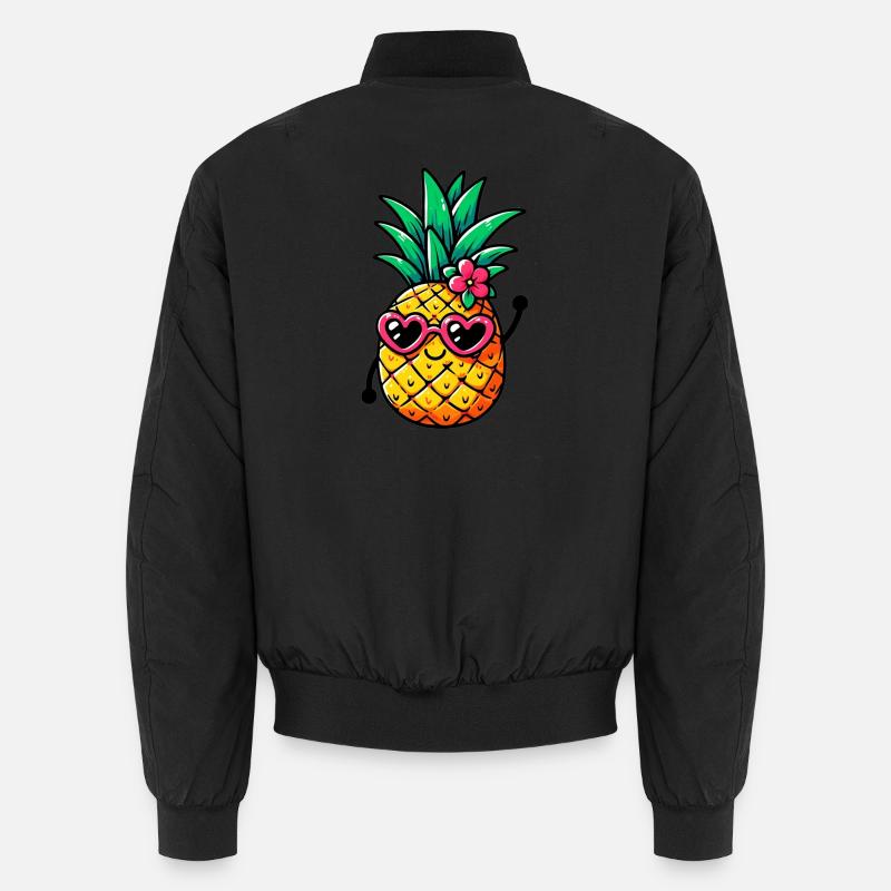 Ananas avec lunettes de soleil Bomber unisexe