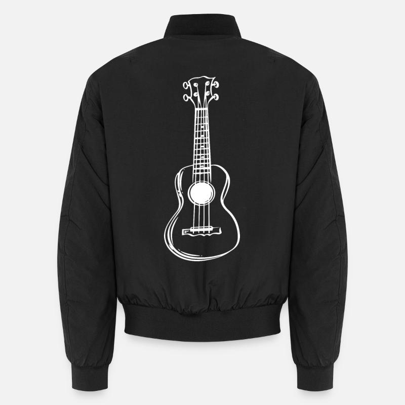 Ukulele Drawing Unisex Bomber Jacket