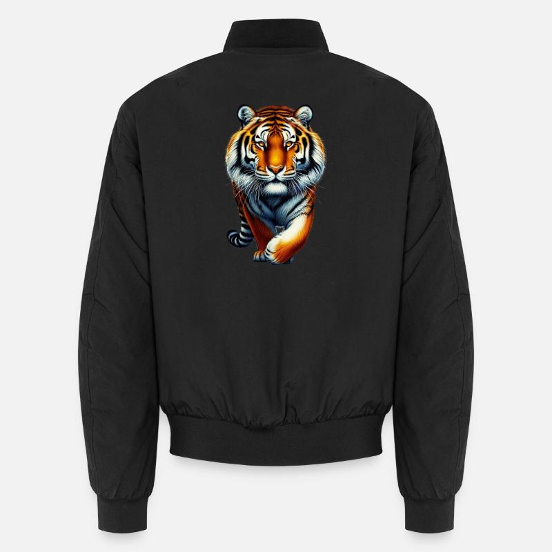 Tiger - Unisex Bomber Jacket - black