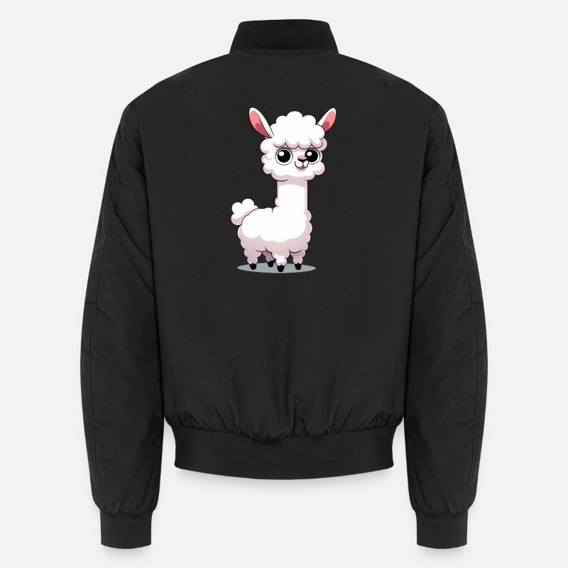 Alpaca - Unisex Bomber Jacket - black