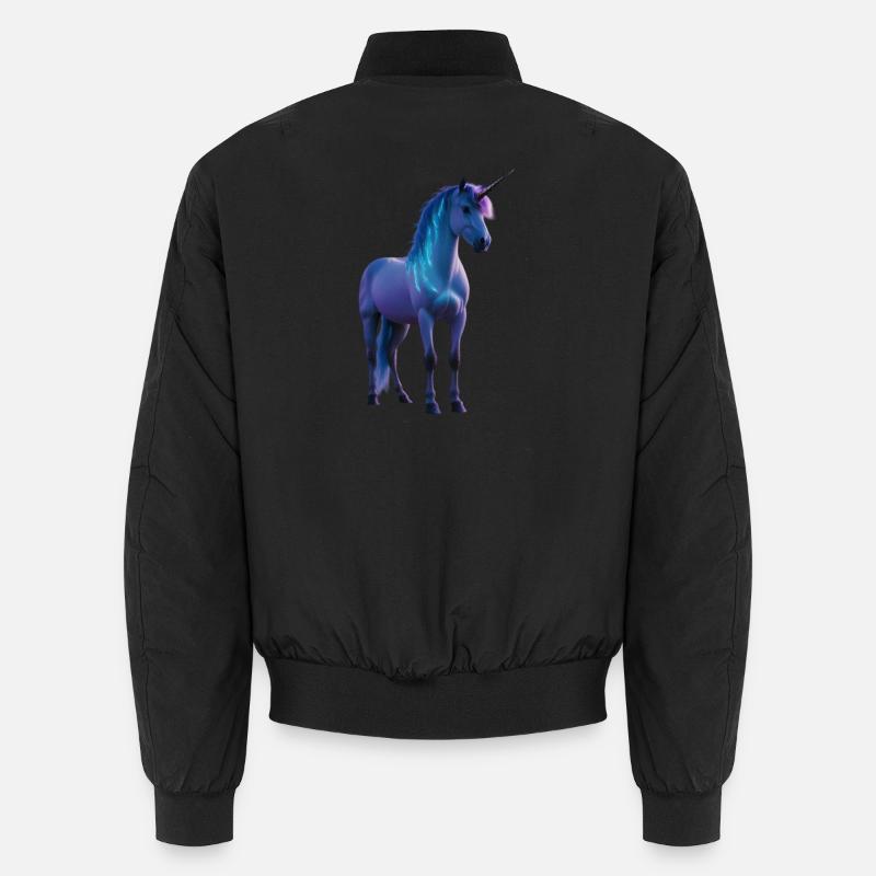 Silhouette Licorne Majestueuse Bomber unisexe