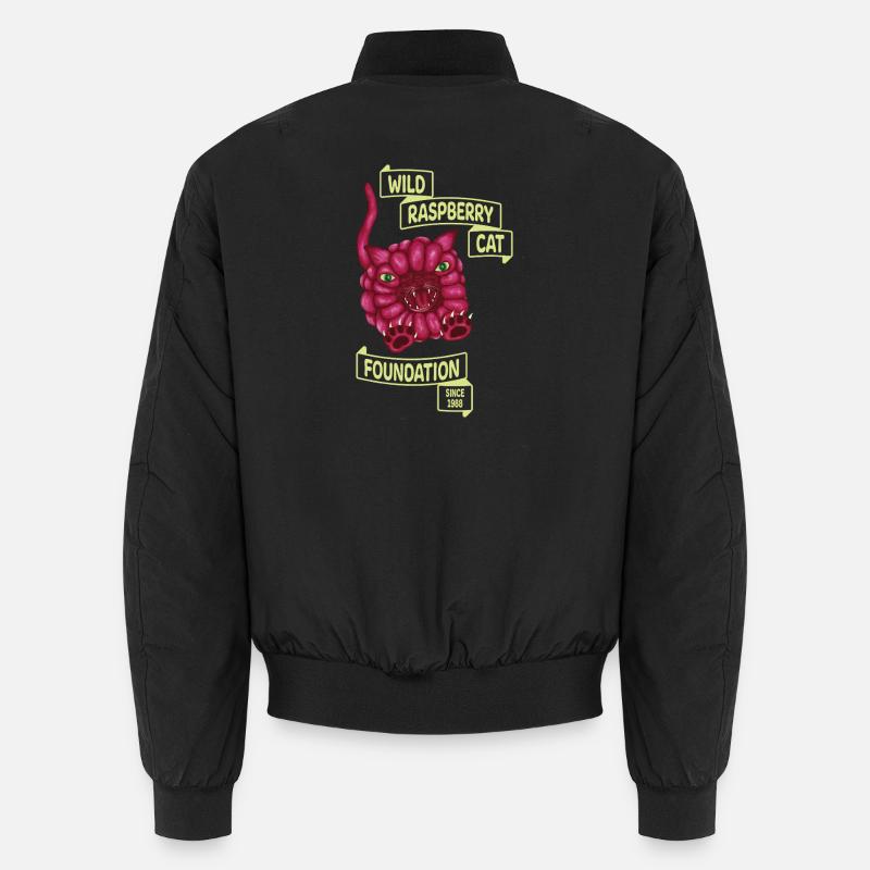 Wilde Himbeerkatze Unisex Bomberjacke