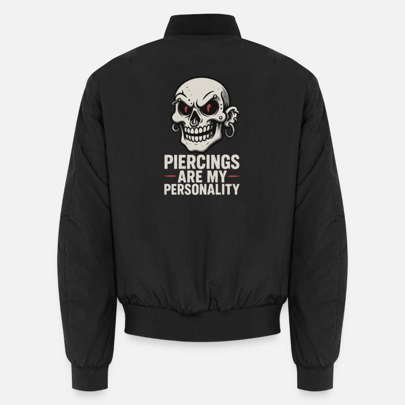 Piercing Addict Body Mod Enthusiast Unisex Bomber Jacket