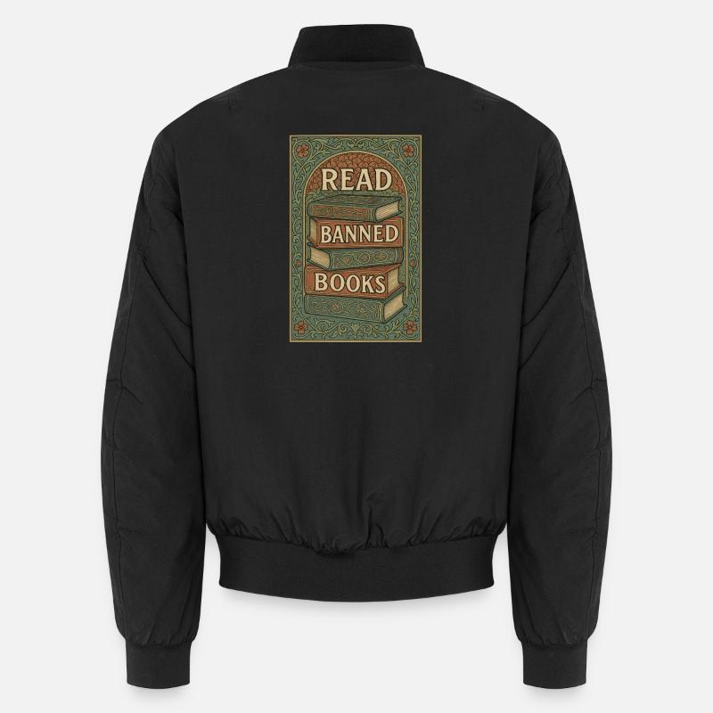 Lire Livres interdits Vintage Stack Bomber unisexe