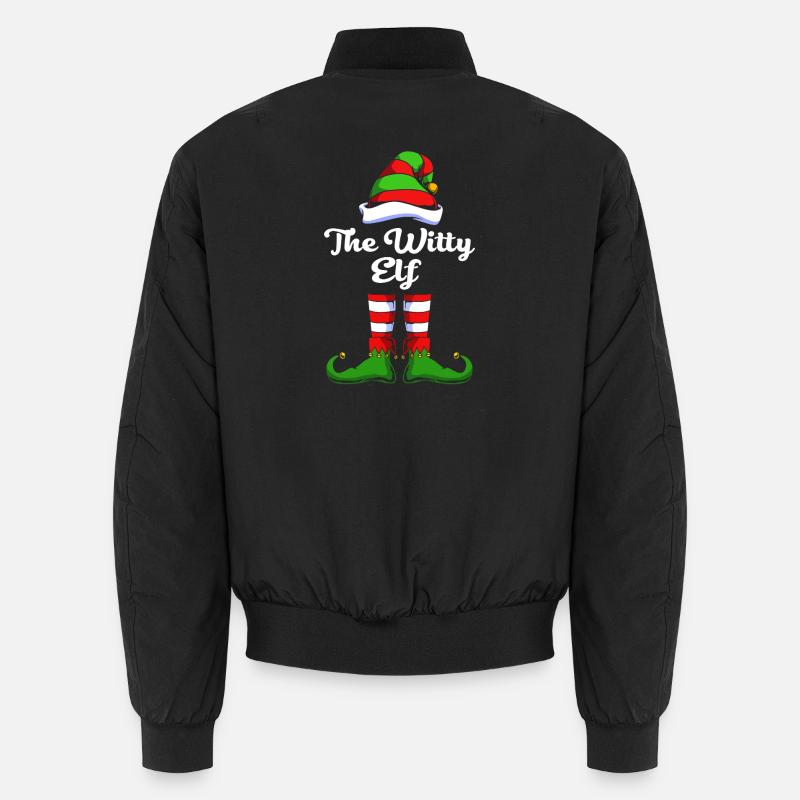Elfe Elf Weihnachtsgeschenk - Unisex Bomberjacke - Schwarz