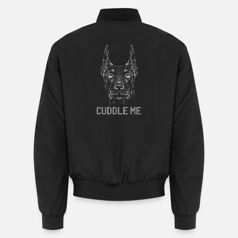 Fais-moi un câlin! Drôle de design de doberman Bomber unisexe