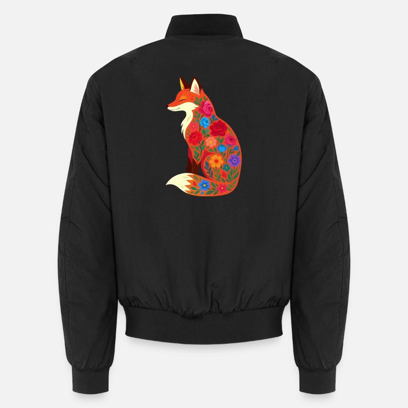 Renard - Bomber unisexe - noir
