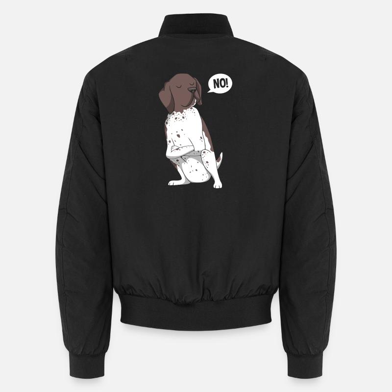 German Pointer Dog German Shorthair Unisex Bomber Jacket
