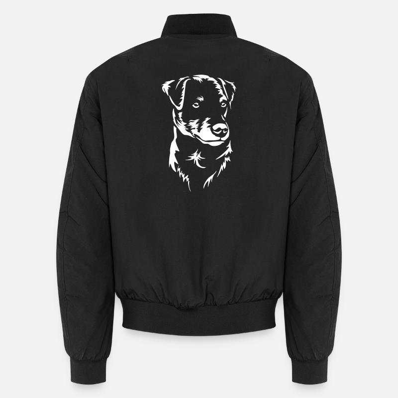 Deutscher Jagdterrier Kopf "Black Edition" Unisex Bomberjacke