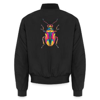 Maikäfer Süßer Hirschkäfer Nashornkäfer Insekten - Unisex Bomberjacke - Schwarz - Hinten - AI Model Male 185 light (185cm)