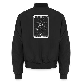 Die Hexe II - Unisex Bomberjacke - Schwarz - Hinten - AI Model Male 185 light (185cm)