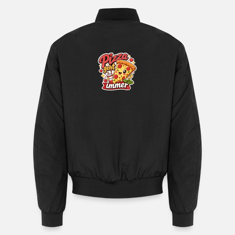 Pizza geht immer Unisex Bomberjacke