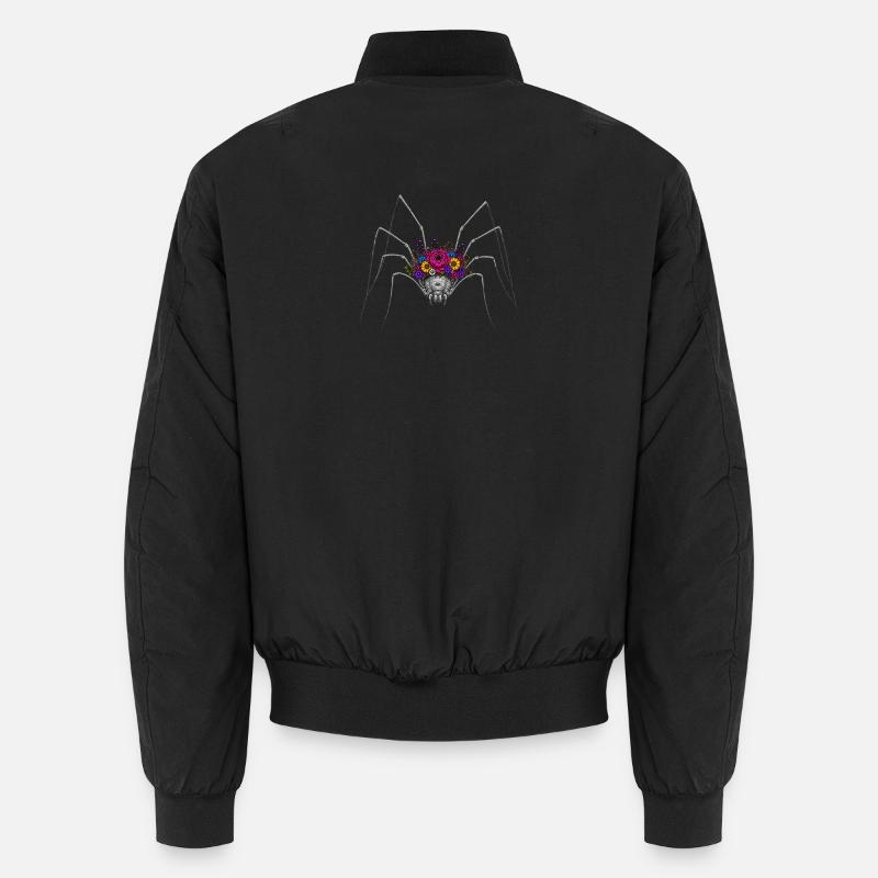 Couronne d’araignée en fleurs Bomber unisexe
