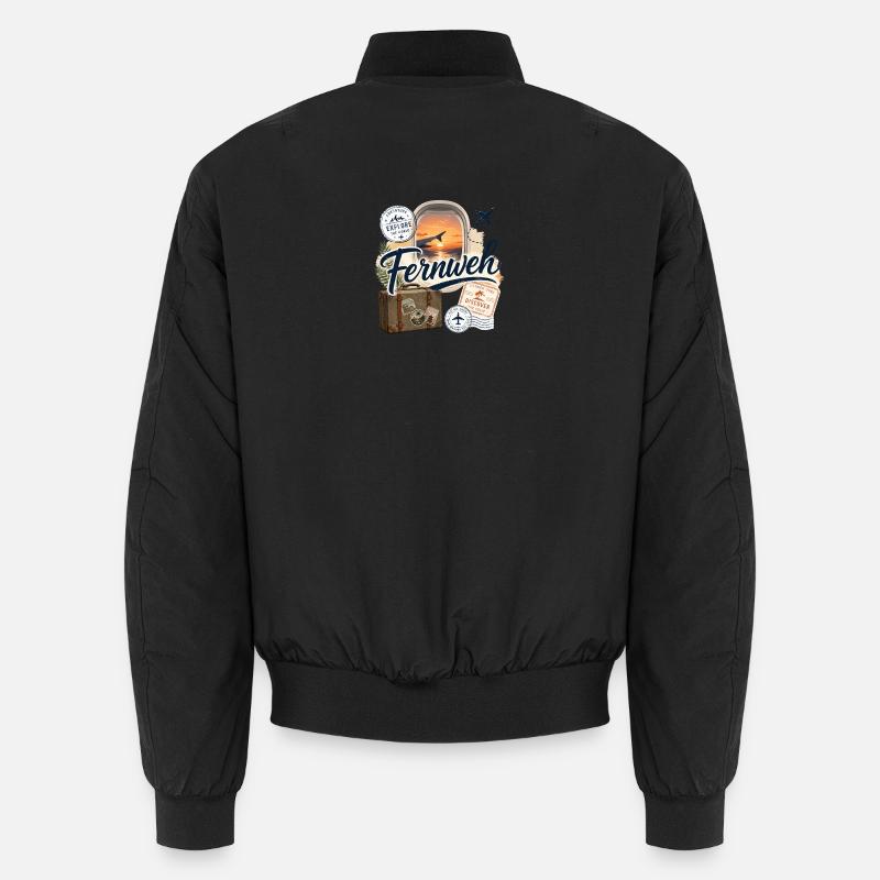 Fernweh - Reise - Abenteuer Unisex Bomberjacke