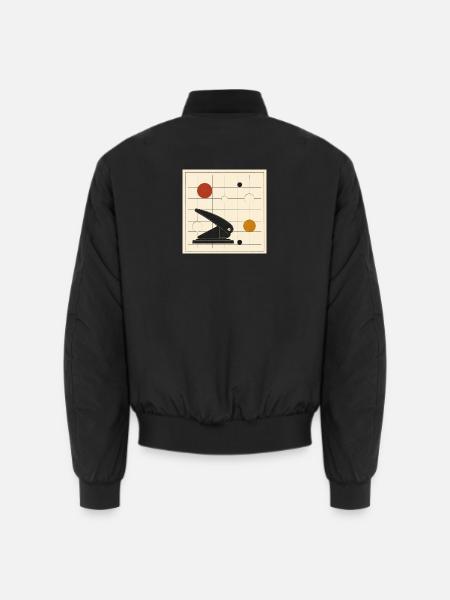Locher No. 03 – Ordnung und Lücken - Unisex Bomberjacke - Schwarz