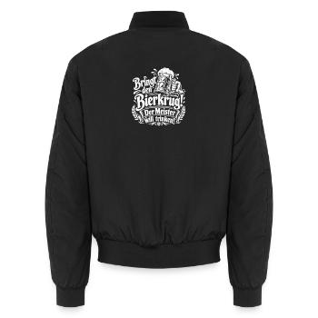 Prost Biermotiv - Unisex Bomberjacke - Schwarz - Hinten - AI Model Male 185 light (185cm)