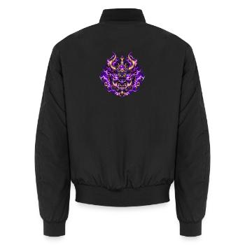 Donner-Oni-Siegel - Unisex Bomberjacke - Schwarz - Hinten - AI Model Male 185 light (185cm)