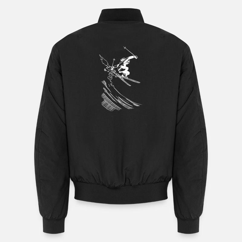 Ski - Unisex Bomberjacke - Schwarz