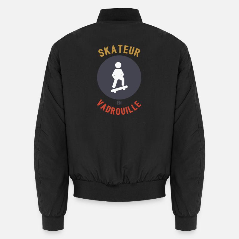 Skateboarder im Mopp Unisex Bomberjacke