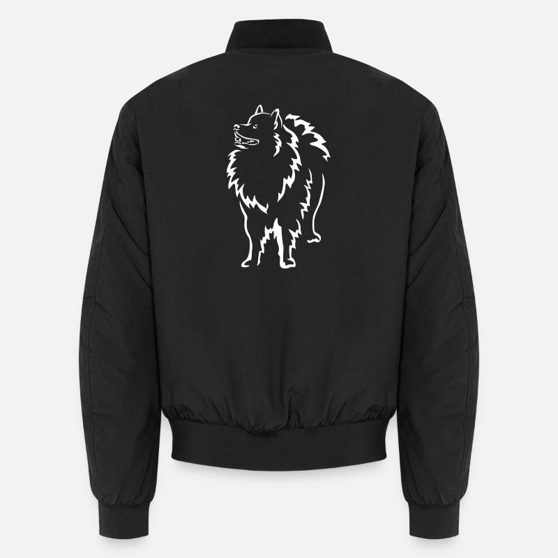 Wolfsspitz "Black Edition" - Unisex Bomberjacke - Schwarz