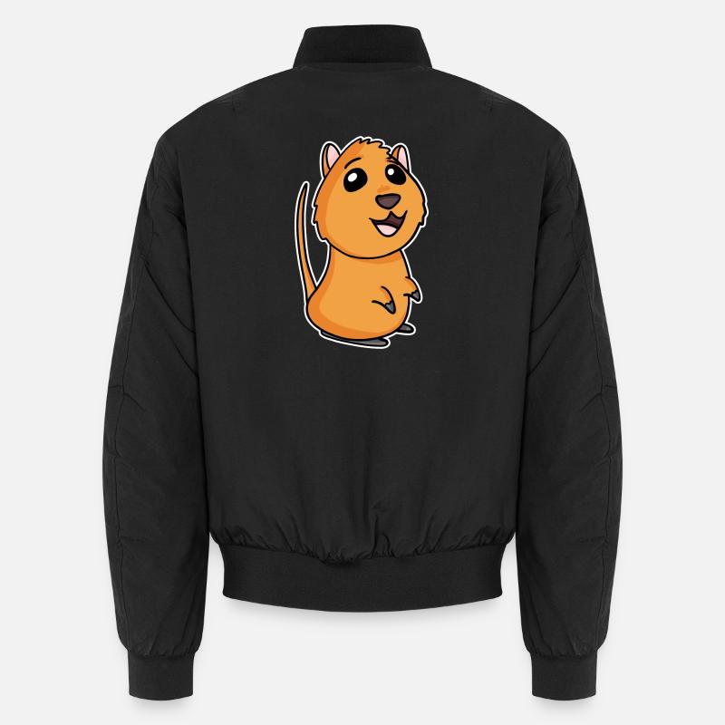 Quokka - Unisex Bomberjacke - Schwarz
