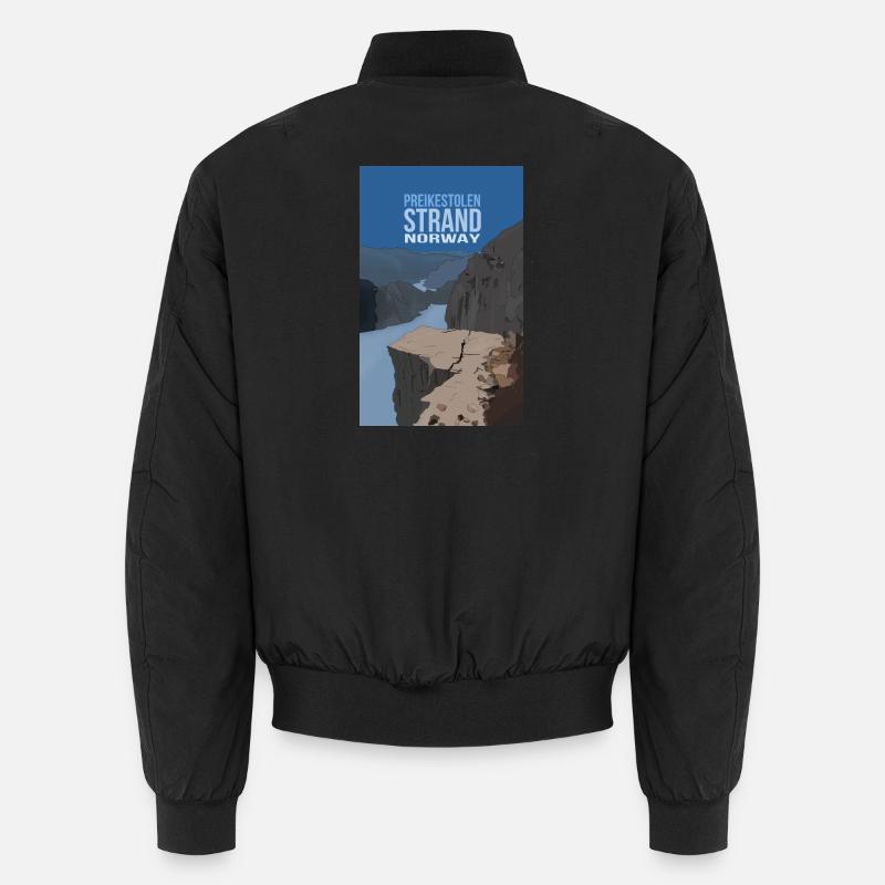 Preikestolen Norwegen - Unisex Bomberjacke - Schwarz