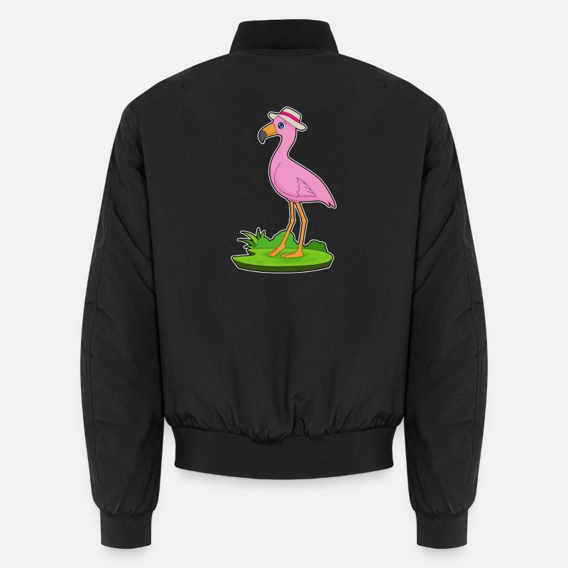 Flamingo Hut - Unisex Bomberjacke - Schwarz